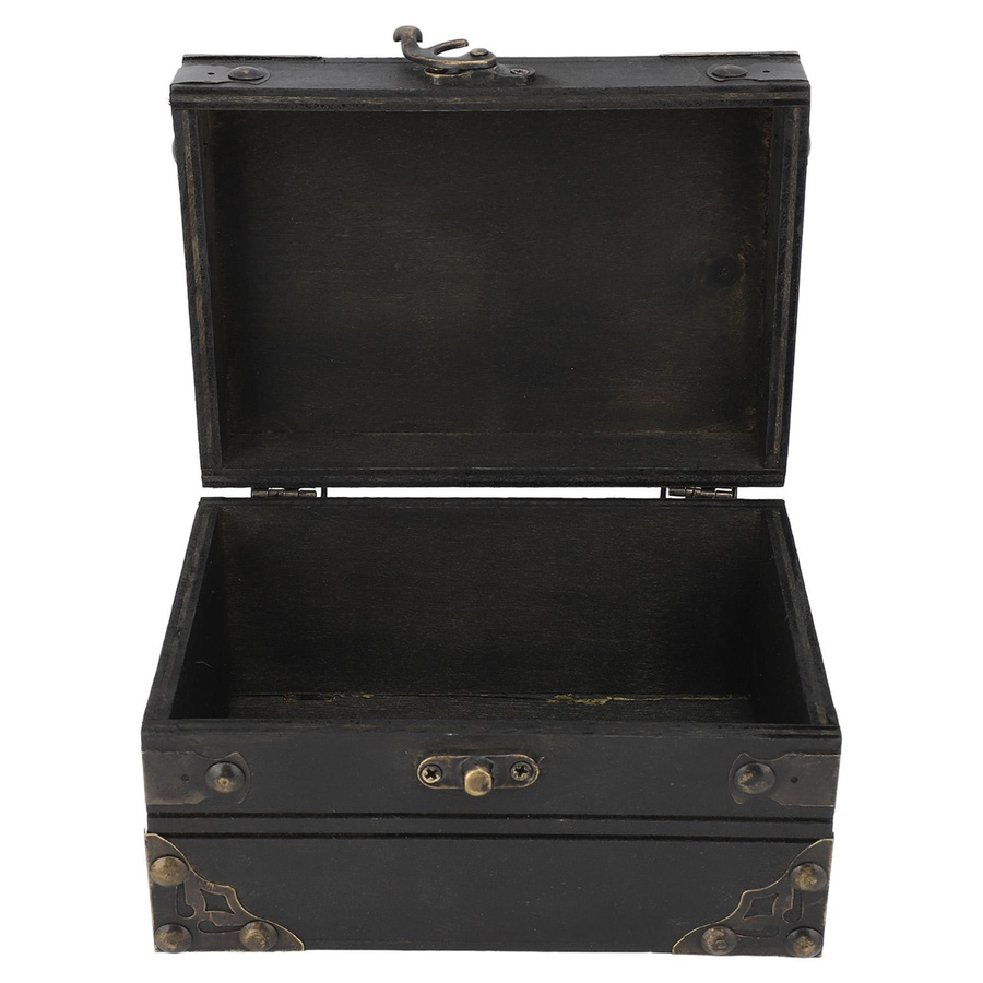 KONNWEI Retro Schmuckschatulle aus Holz im Vintage Design als Aufbewahrungsbox und Organizer - Bild 2