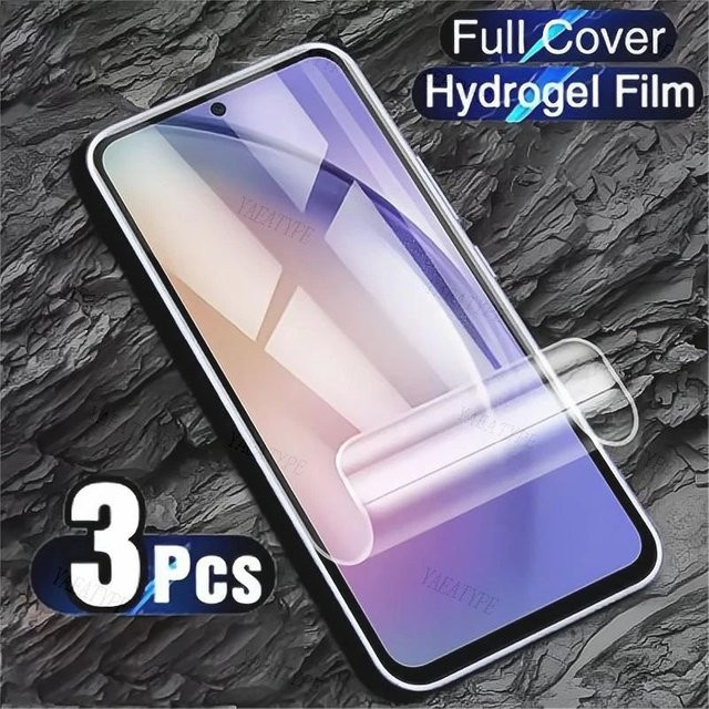 3 Stück transparente Hydrogelfolie Displayschutzfolie für Samsung Galaxy S25 S24 S23 S22 S21 Ultra Plus FE A56 A55 A54 A36 A35 A15 A16 5G - Bild 1