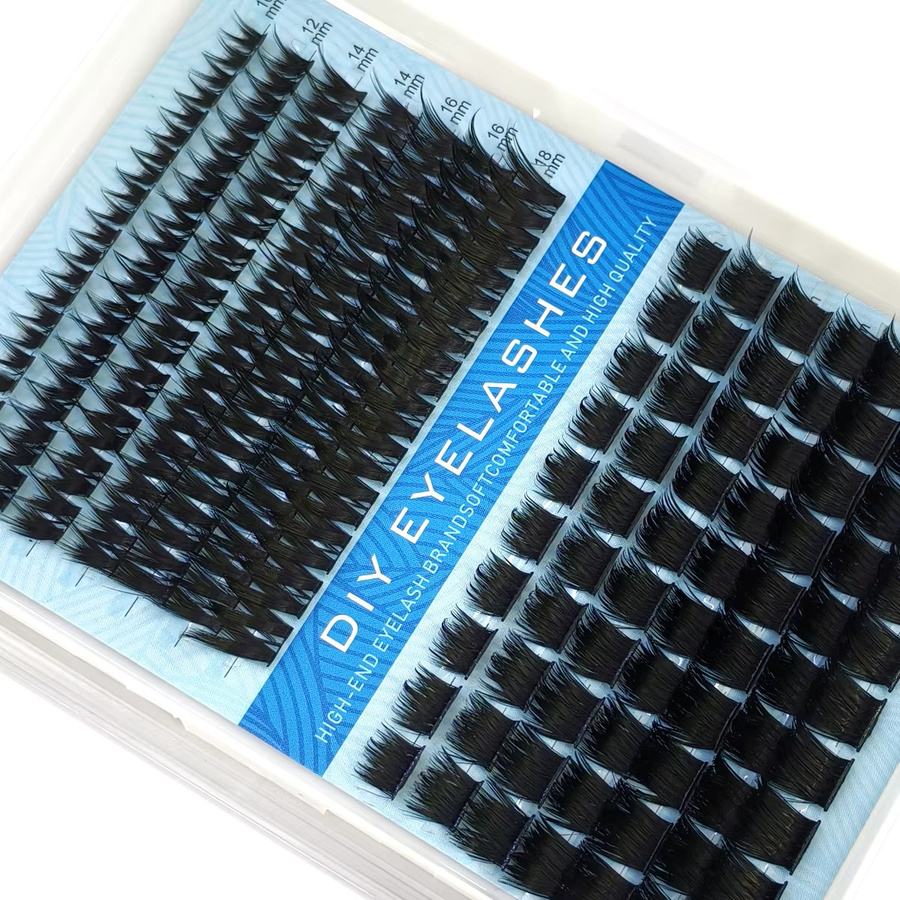DIYLash Clusters Thick Volumen Wimpern Einzelwimpern, Black, Unisex - Bild 5