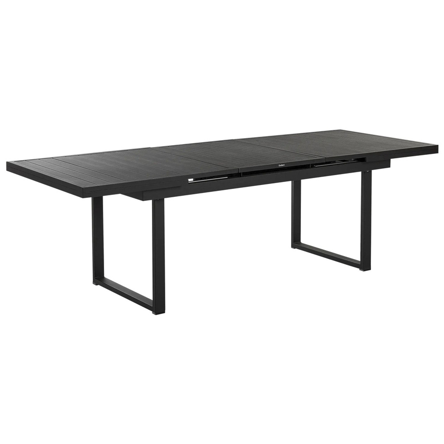 Beliani Gartentisch VALCANETTO aus Aluminium in Schwarz, ausziehbar, B/T/H: 180 x 90 x 84 cm - Bild 2
