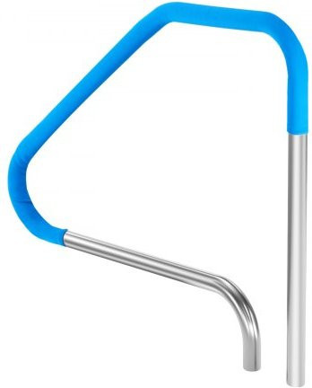 VEVOR Pool Handlauf aus Edelstahl mit blauer Griffabdeckung und Zubehör für Innen- und Außenpools, H x B x T: 93,5 x 116,5 x 4,2 cm - Bild 1