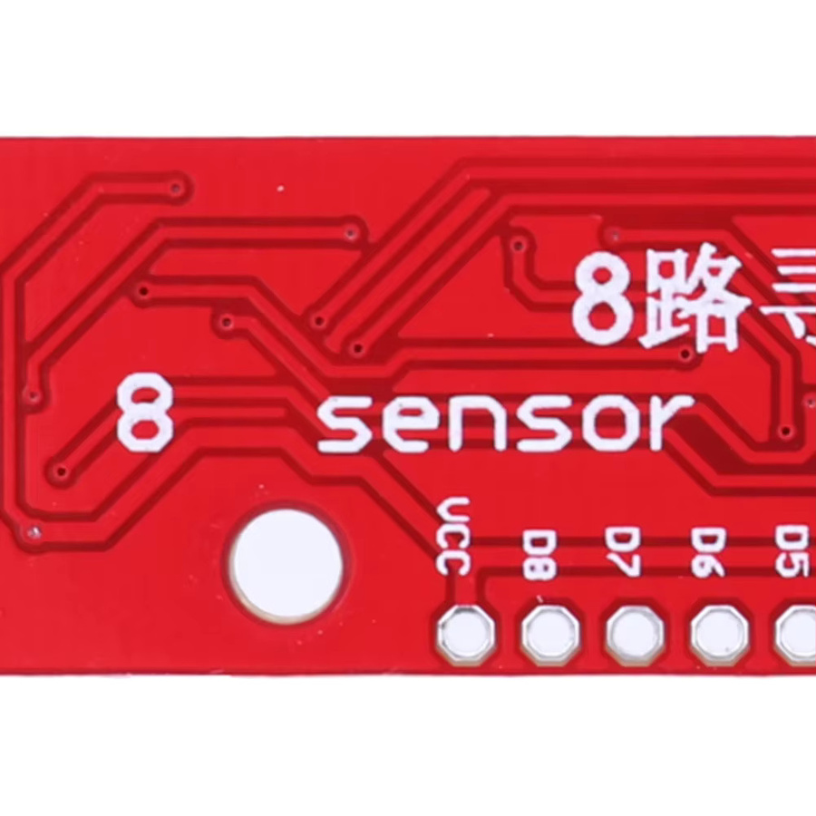 COOLMOON 8-Kanal Infrarot-Line-Follower Sensor Modul 8-Bit-Detektor in Rot - Bild 4