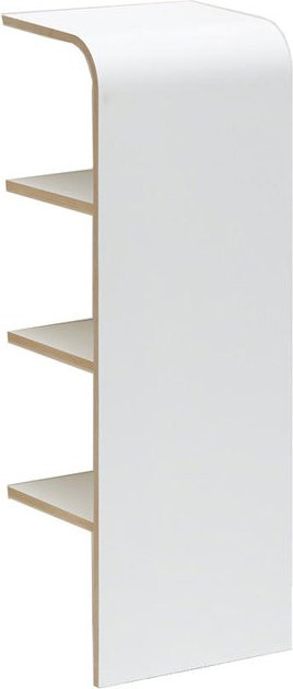 Tojo Schuhregal aus MDF in Weiß mit Rückwand und glänzender Oberfläche - Bild 1