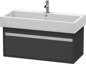 Duravit Waschtischunterschrank Ketho wandhängend in Grau Matt, Breite: 95 cm, Tiefe: 44 cm, Höhe: 41 cm - Bild 1