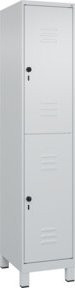 C+P Doppelstock-Spind Classic PLUS mit 1 Abteil, Grau, B/T/H: 40 x 50 x 195 cm - Bild 1