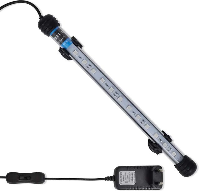 LED Aquarium Lampe VD Home Furnishing Blau mit Clip-Halterung und IP67 Schutz, Breite: 28,5 cm - Bild 1