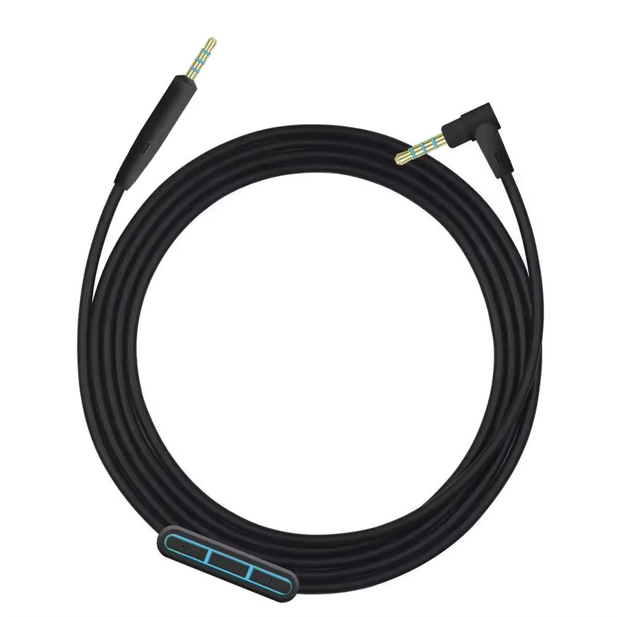 Bose Ersatz-Audiokabel mit Mikrofon für QuietComfort QC25, QC35, OE/OE2/OE2i und AE2 Kopfhörer, Schwarz, 3,5 mm Klinke - Bild 2