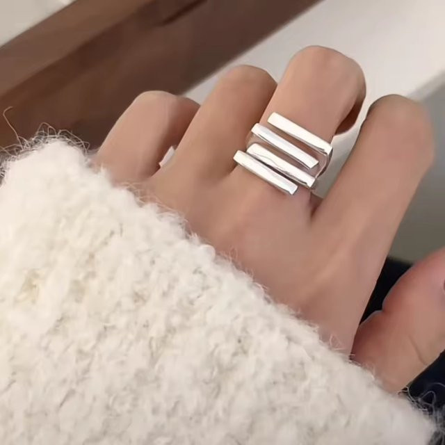 Sam Panda Ring, 925 Silber, Gold, Zirkonia, Damen - Bild 1