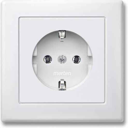 Merten Steckdose System M in Polarweiß MEG2401-1519 - Bild 1