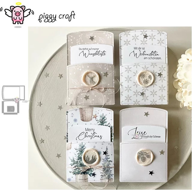 Piggy Craft Metall-Stanzform für Bastelarbeiten und Grußkarten in Weiß - Bild 1