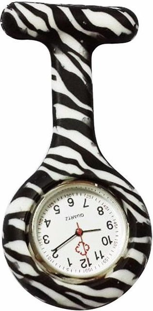Anhängeruhr Edelstahl, Silikon, Quarz, Schwarz, Damen - Bild 1
