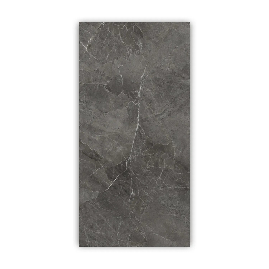 Walllux Duschrückwand Marmor Dunkelgrau in Steinoptik aus Alu-Verbund, B/H: 125 x 255 cm, Stärke: 3 mm - Bild 2