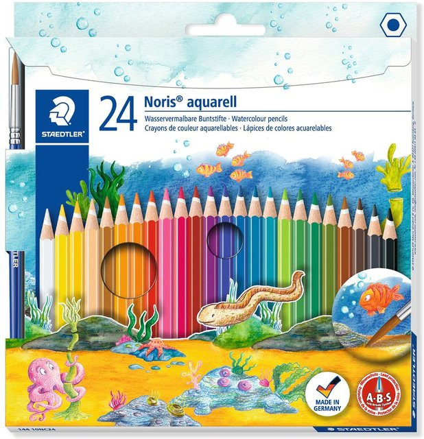 Noris Club Aquarell Buntstifte, 24 Stück, Multicolor - Bild 1