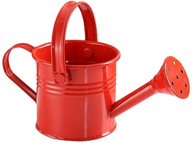 InneteVigo Kinder Kawaii Vintage Gießkanne aus Metall mit langem Ausguss in Rot, Beige, Grün und Pink - Bild 1