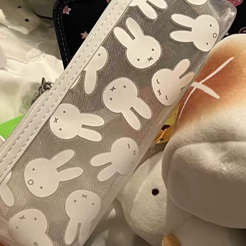 Miffy Transparentes Federmäppchen aus Kunststoff mit großem Fassungsvermögen für Schüler - Bild 3