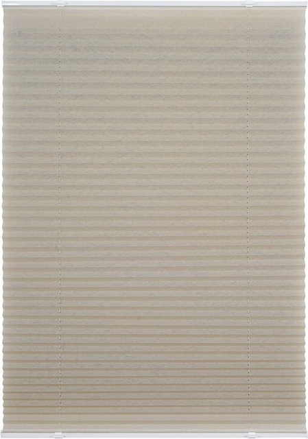 Ondeco Plissee Prompt Basic ohne Bohren mit Klemmträger, Sonnenschutz in Beige, B: 100 cm, H: 130 cm - Bild 1
