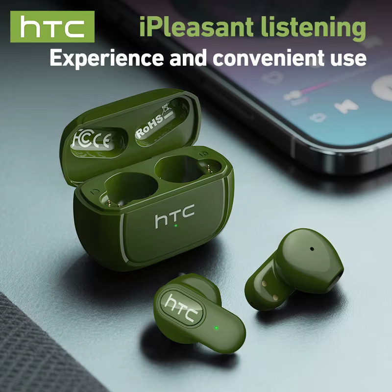 HTC NE51 TWS Kabellose Bluetooth 6.0 Ohrhörer mit KI-Übersetzer, ENC Geräuschunterdrückung und IPX5 Wasserdichtigkeit, HiFi Stereo-Kopfhörer mit 14,2mm Treibern - Bild 2