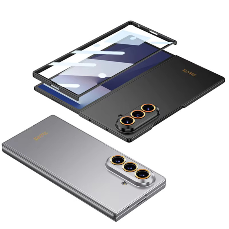 Ultradünne Handyhülle mit Bildschirmglas und Schutzfolie für Samsung Galaxy Z Fold 7 und Samsung Galaxy Z Fold 6 5G in Schwarz oder Blau - Bild 2