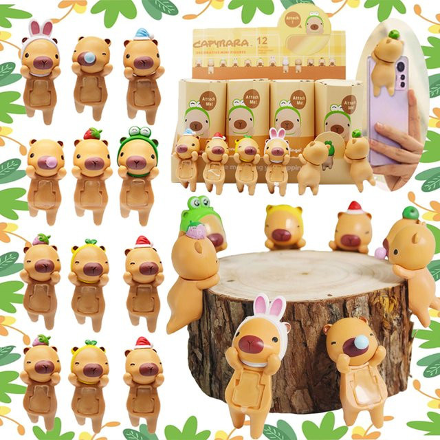 Bandai Hippers Capybara Anhänger, Mini-Figuren, Einzelfigur - Bild 1