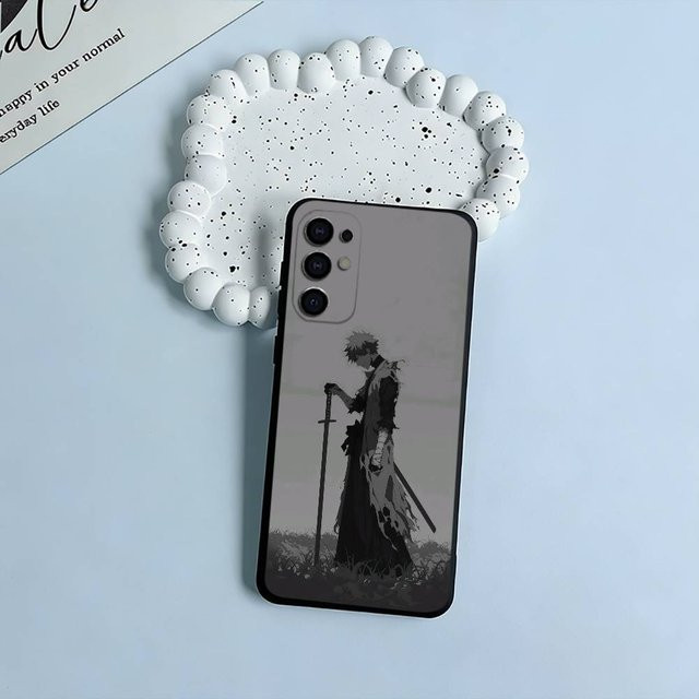 B-Bleach Anime Ichigo Kurosaki Handyhülle aus weichem Silikon für Samsung Galaxy S25 S24 S23 S22 S21 S20 Ultra Plus FE Lite in Schwarz - Bild 1