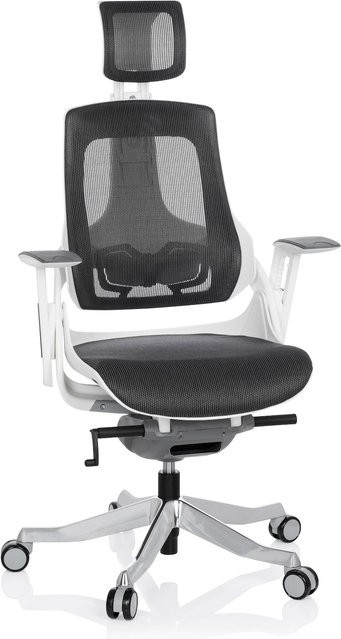 hjh OFFICE Profi Bürostuhl SPEKTRE in Schwarz mit Netzstoff, Armlehnen und Höhenverstellung - Bild 1