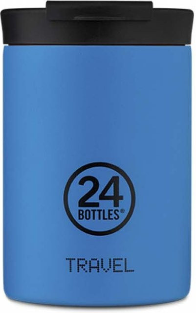 24Bottles Travel Tumbler Earth Pacific Beach in Blau und Pink, 350 ml - Bild 1