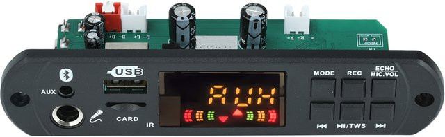 DC 12V Auto MP3 WMA Decoder Board mit Bluetooth 5.3, USB, TF, FM Radio und 2x50W Power Verstärker - Bild 1