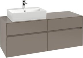 V&B Waschtischunterschrank Collaro in Graphit mit LED-Beleuchtung, B/T/H: 140 x 54,8 x 50 cm - Bild 1