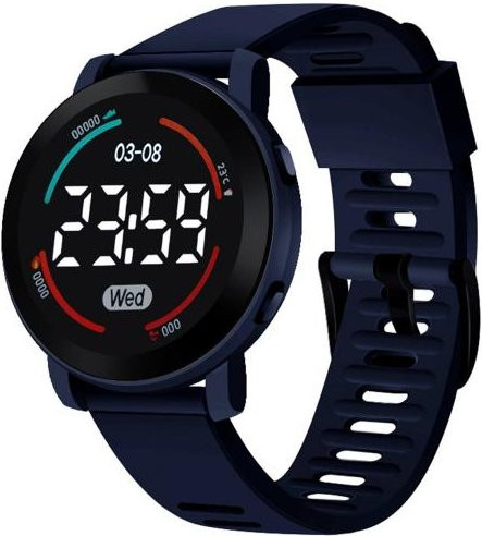 Digitalarmbanduhr Puntos, Silikon, Schwarz, Unisex - Bild 1