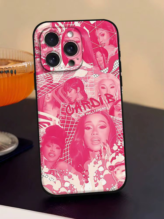 Mesuca C-Cardi B Handyhülle für iPhone 11 bis 17 Pro Max Mini Soft Cover in Schwarz - Bild 6