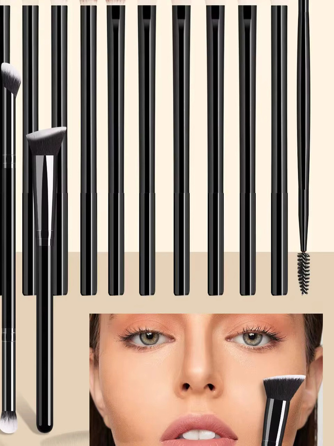 Ronshadow Make-up-Pinsel-Set, 18-teilig, Unisex - Bild 5