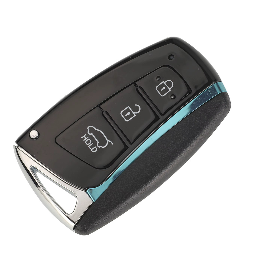Jingyuqin Smart-Key-Gehäuse für Hyundai Genesis Santa Fe Equus Azera Fernbedienungsschlüsselgehäuse mit 3/4 Tasten in Schwarz - Bild 2