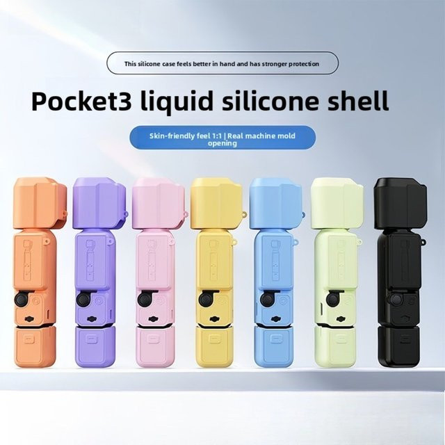 Stoßfeste und kratzfeste Silikonhülle für DJI Pocket 3 und DJI Pocket 4 Handheld-Gimbal-Kameras - Bild 1