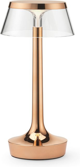 Flos Bon Jour Unplugged Color Tune LED Akkuleuchte in Bronze und Kupfer mit minimalistischem Design - Bild 1