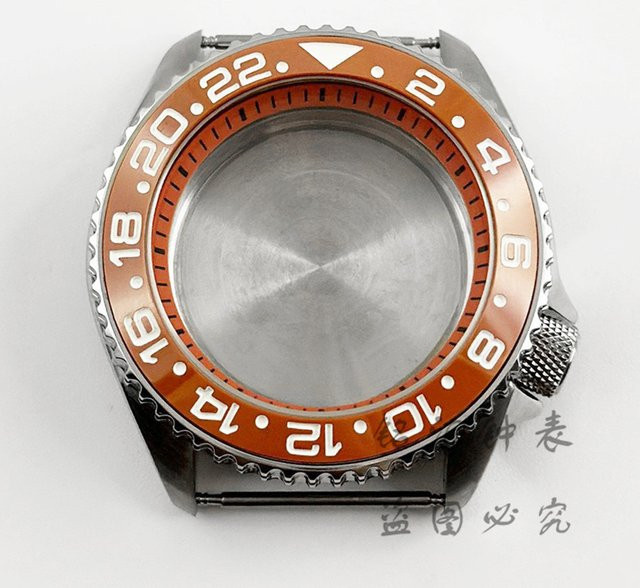 LIYAN Uhrengehäuse, 42 mm, orange, Keramik, Unisex - Bild 1
