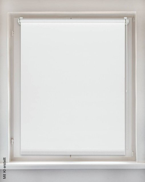 Sensation Klemmrollo Champion weiß semi-transparent B: 45 cm, L: 150 cm - Bild 1
