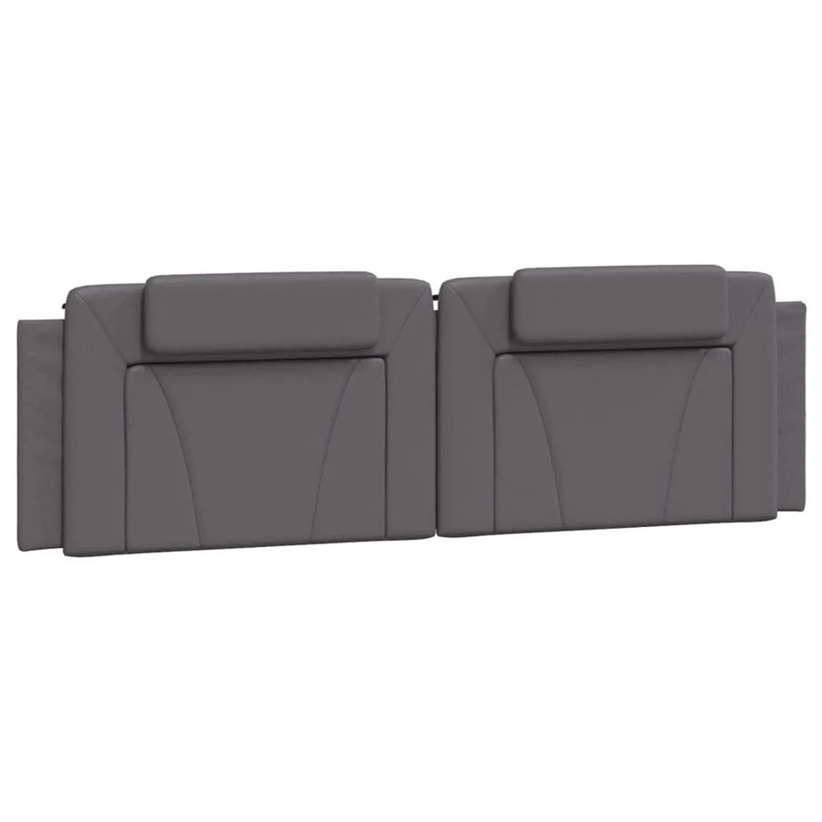 vidaXL Kopfteil-Kissen Viana Grau Kunstleder Breite: 180 cm - Bild 2