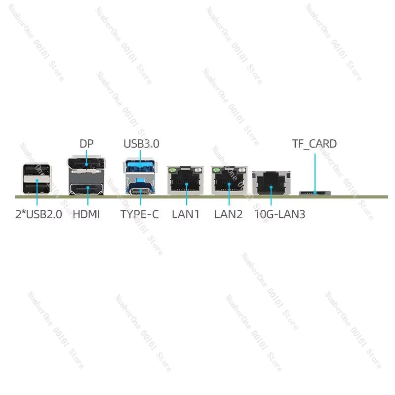 N305 NAS Motherboard ITX mit DDR5, 2x i226 10G LAN und M.2 NVMe in Grün - Bild 3