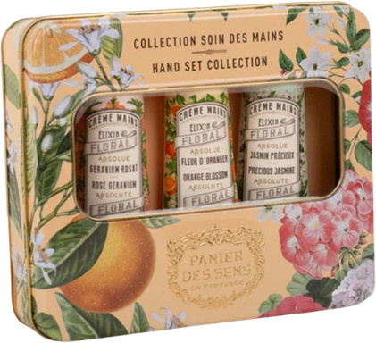 Panier des Sens Coffret Crème Mains Absolues, 3x 30 ml, Geranie Jasmin Orangenblüte - Bild 1