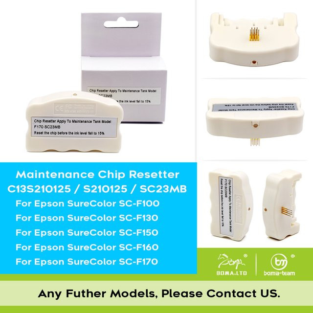 Epson Chip Resetter SC23MB Wartungstank für SureColor F100 F130 F160 F170 in Weiß - Bild 1