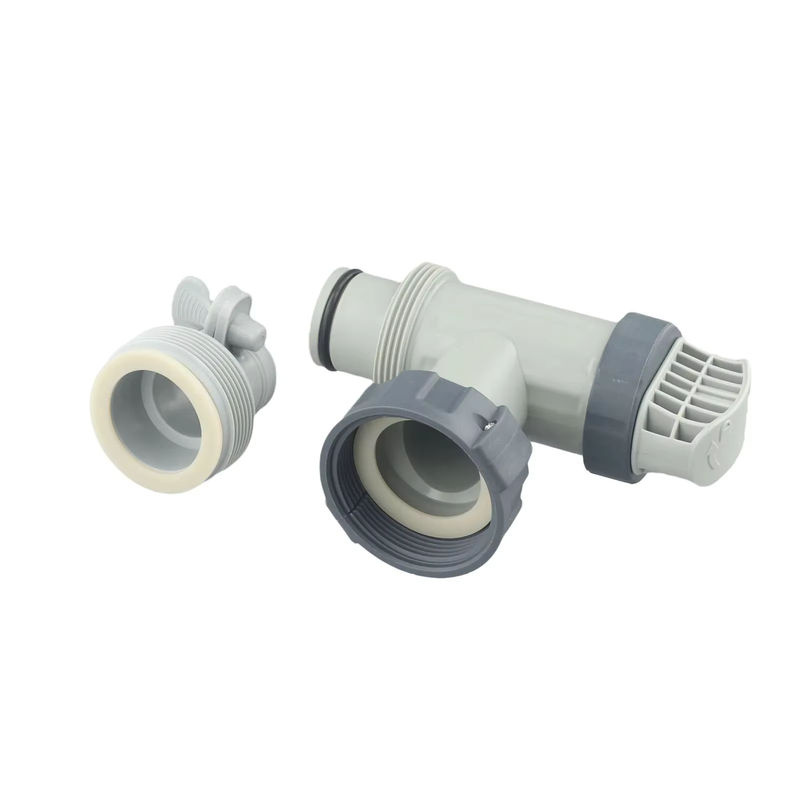 Intex Kunststoff-Pool-Kolbenventil mit Typ B Schlauchadapter in Grau als Ersatzteil für Boden-Pool-Kolbensysteme - Bild 3