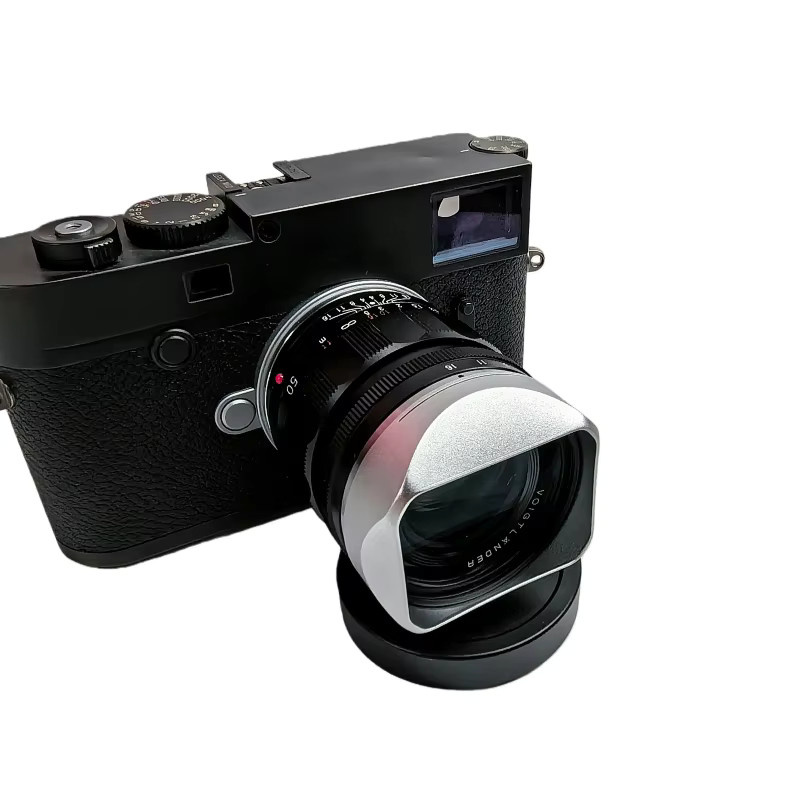 Voigtlander Bajonett-Metall-Quadrat-Gegenlichtblende mit Kappe in Schwarz für APO-LANTHAR 35mm F2 und 50mm F2 Aspherical VM Leica M-Mount - Bild 3