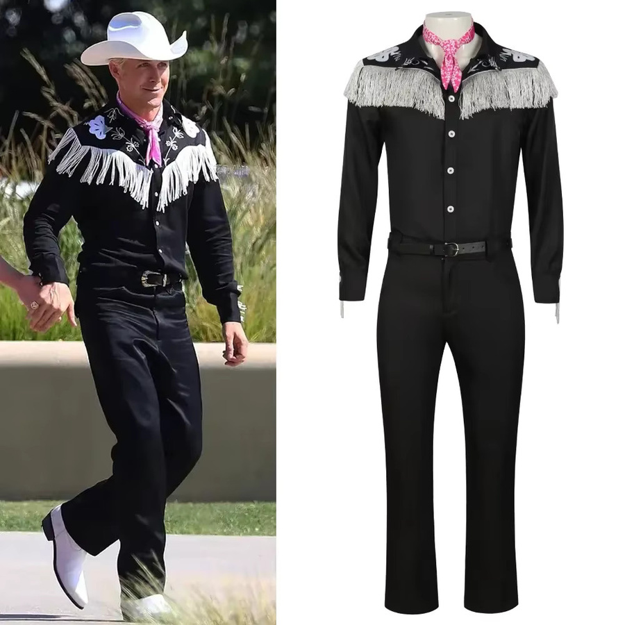 ZOBOTT Barbie Cosplay Kostüm, Herren, Schwarz, Plüsch / Textil - Bild 2