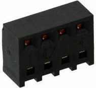 Molex Buchsenleiste Standard Schwarz mit Goldkontakten Rastermaß 2.54mm - Bild 1
