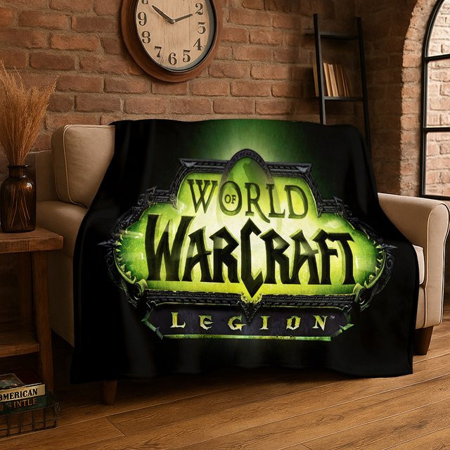 Livrane Flanelldecke Demon Hunter Arthas World of Warcraft WOW Multicolor - Bild 1