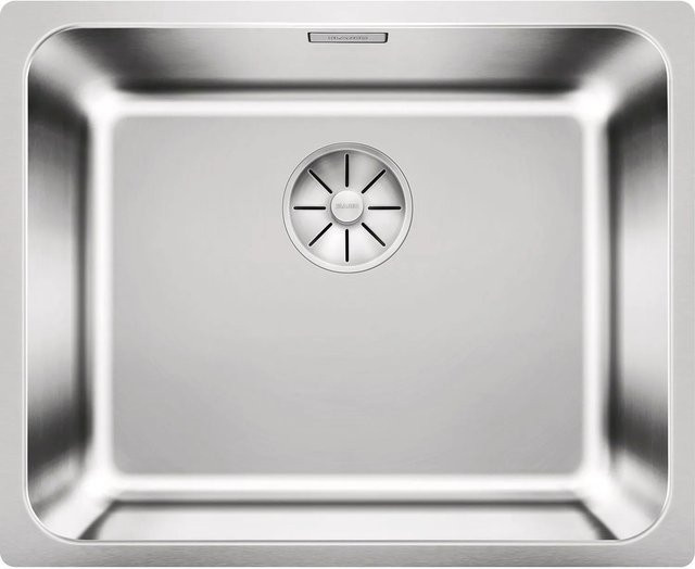 Blanco Unterbauspüle Solis 500-U Edelstahl in Silber mit Infino-Korbventil, B/T/H: 54,0 x 44,0 x 18,5 cm - Bild 1