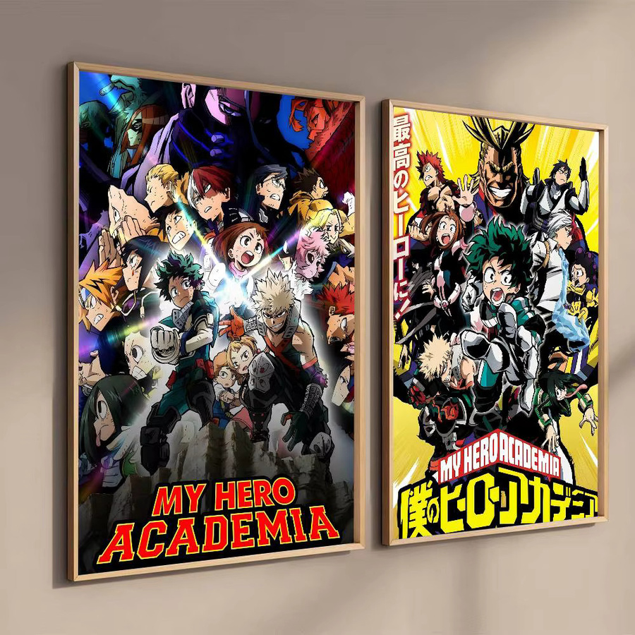 Kayou My Hero Academia Anime Poster, dekorative Illustration in Mehrfarbig, modernes Wandgemälde aus Papier - Bild 3