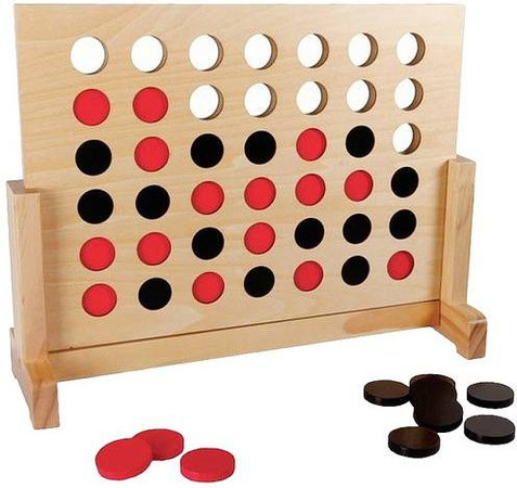 Natural Games XXL 4 in einer Reihe Holzspiel für Kinder ab 5 Jahren bunt/mehrfarbig