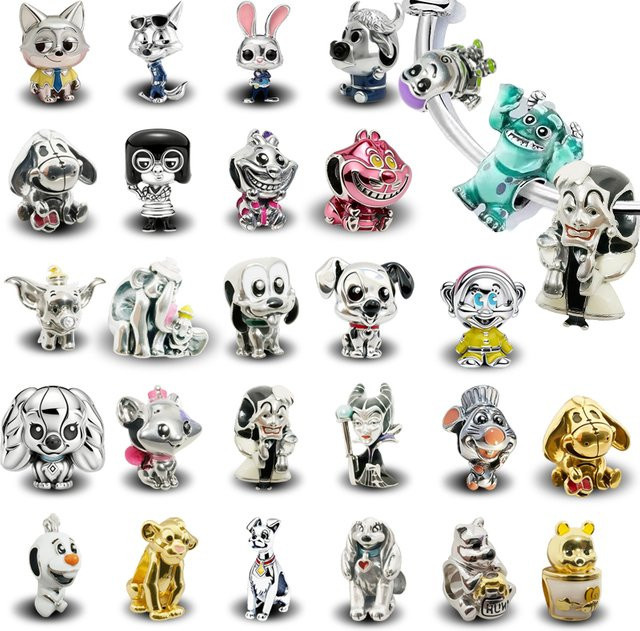 Potdemiel Charms, Zootopia Nick & Judy, Lion King Simba & Maleficent, Damen - Bild 1