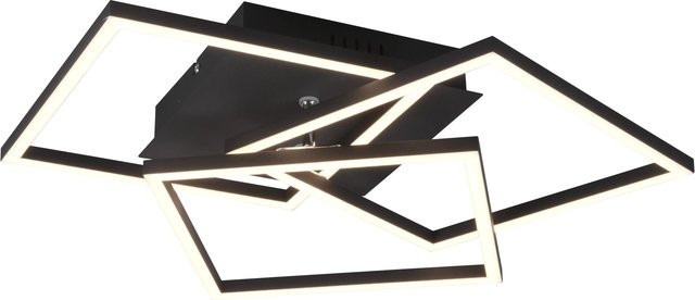 LED-Deckenleuchte Reality by Trio Mobile in Schwarz matt, 28W, dimmbar mit Fernbedienung - Bild 1